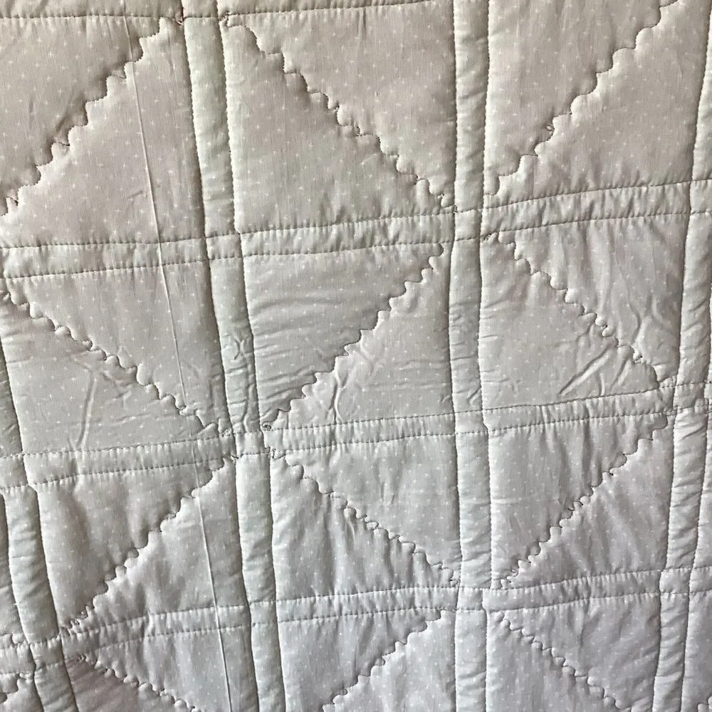 Elegant Pink and Green Patchwork Quilt